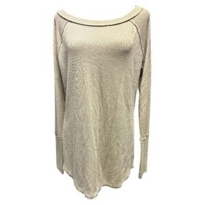 We The Free Olive Knit Long Sleeve Size Medium